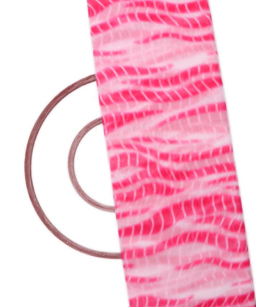 pink colour tie dye print georgette fabric